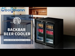COOLSSMANN refrigeración B5 refrigerador de cerveza de doble puerta