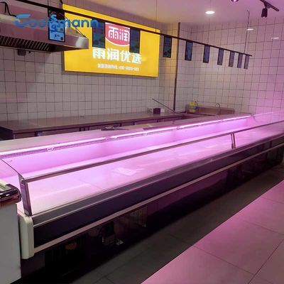 Escaparate libre del ℃ del refrigerador 0 - 5 de la comida del congelador 570L de la exhibición de la carne