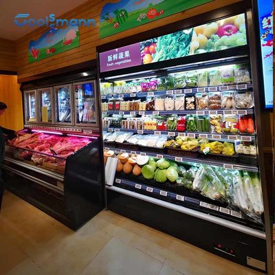 2 - El ℃ 8 refrigeró un congelador más desapasible del gabinete de la caja de la bebida de la exhibición abierta