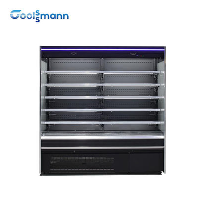 Refrigerador vertical abierto de la expendidora automática de la exhibición del supermercado del congelador del escaparate