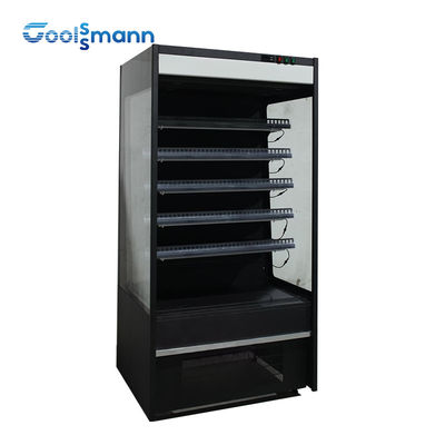 Un refrigerador más desapasible de la exhibición de la bebida 1600L del supermercado del escaparate abierto vertical